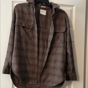 Abercrombie & Fitch Brown Plaid Jacket